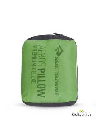 Надувна подушка Sea to Summit Aeros Premium Pillow Deluxe, 14х56х36см, Lime it (STS APILPREMDLXLI)