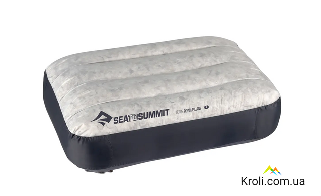 Подушка надувная пуховая Sea to Summit Aeros Down Pillow, 12х42х28см, Grey (STS APILDOWNLGY)