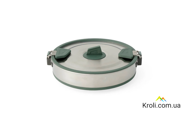 Каструля складана Sea to Summit Detour Stainless Steel Collapsible Pot 3 L, Laurel Wreath Green (STS ACK026021-402002)
