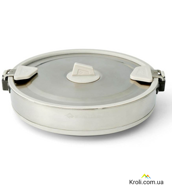 Каструля складана Sea to Summit Detour Stainless Steel Collapsible Pot 5 L, Moonstruck Grey (STS ACK026021-671804)