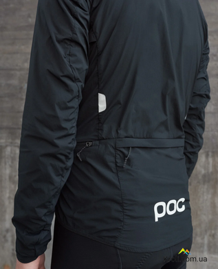 Велосипедна куртка-ветровка чоловіча POC Pro Thermal Jacket, Uranium Black, L (PC 523151002LRG1)