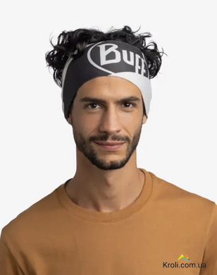 Пов'язка на голову Buff Coolnet UV+ Wide Headband, Arthy Graphite, One Size (BU 133783.901.10.00)