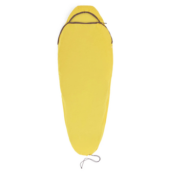 Вкладиш в спальник Sea to Summit Reactor Sleeping Bag Liner, Sulfur Yellow, Compact, Mummy w/ Drawcord, зріст 177 см (STS ASL031061-190903)