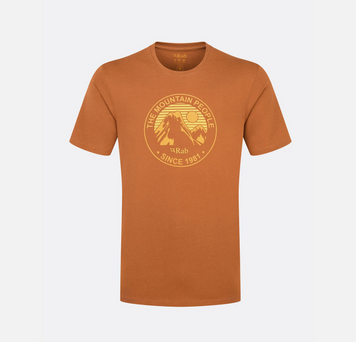 Футболка чоловіча Rab Stance Alpine Peak, Red Earth, XL (RB QCC-03-REA-XLG)