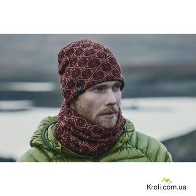 Повязка на шею Buff Neckwarmer Knitted and Polar Fleece Ardal Wine/Grey Vigore