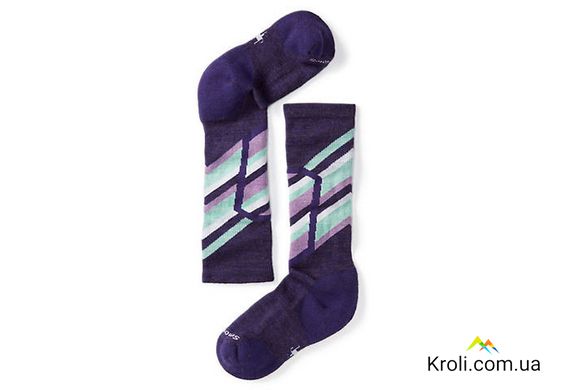 Дитячі гірськолижні шкарпетки Smartwool Kid's Ski Racer XS, Graphite (018) XS, Mountain Purple (591)
