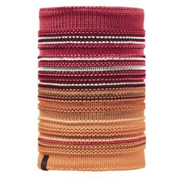 Пов'язка на шию Buff Neckwarmer Knitted and Polar Fleece Neper Red Samba/Grey Vigore (BU 113347.426.10.00)