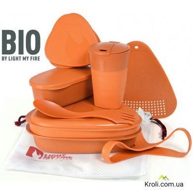 Набор туристической посуды Light My Fire MealKit BIO 8 pcs (LMF 24136) Оранжевый