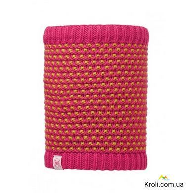 Пов'язка на шию Buff Junior Neckwarmer Knitted and Polar Jambo Pink Azalea / Grey Vigore підліткова