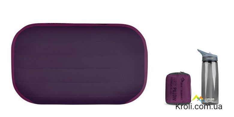 Подушка надувная Aeros Premium Pillow Deluxe, 14х56х36см, Magenta от Sea to Summit (STS APILPREMDLXMG)