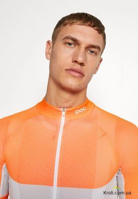 Велоджерсі POC Essential Road Light Jersey, Granite Grey / Zink Orange, S (PC 582128287SML1)