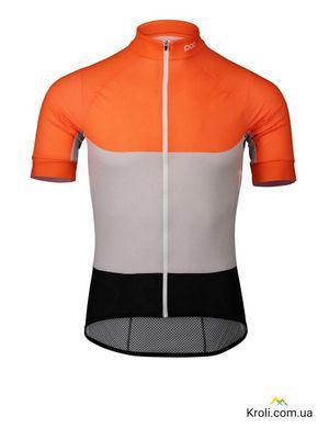 Велоджерсі POC Essential Road Light Jersey, Granite Grey / Zink Orange, S (PC 582128287SML1)