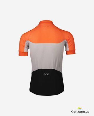 Велоджерсі POC Essential Road Light Jersey, Granite Grey / Zink Orange, S (PC 582128287SML1)