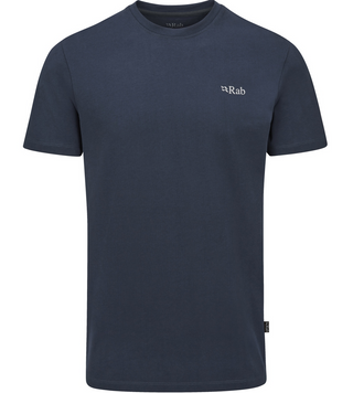 Футболка чоловіча Rab Basecamp 3 Peaks Tee, Beluga, L (RB QCC-05-BEL-LRG)