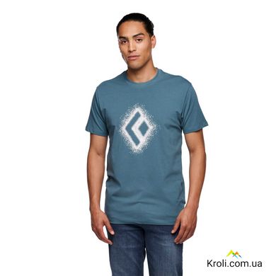 Футболка чоловіча Black Diamond M Chalked Up 2.0 SS Tee, Creek Blue, M (BD 7524074064MED1)