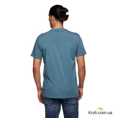 Футболка чоловіча Black Diamond M Chalked Up 2.0 SS Tee, Creek Blue, M (BD 7524074064MED1)