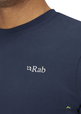 Футболка чоловіча Rab Basecamp 3 Peaks Tee, Beluga, XL (RB QCC-05-BEL-XLG)