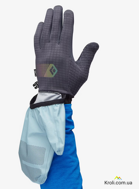 Перчатки мужские Black Diamond GridTech Storm Hood Gloves, Carbon/Glacier, XL (BD 8017419642XLG1)