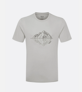 Футболка чоловіча Rab Crimp Reflection Tee, Light Zinc, XL (RB QBL-72-LZN-XLG)