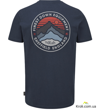 Футболка чоловіча Rab Basecamp 3 Peaks Tee, Beluga, XL (RB QCC-05-BEL-XLG)
