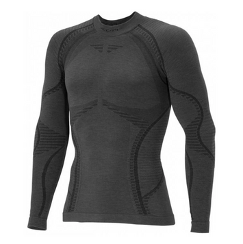 Термофутболка с длинным рукавом мужская Accapi Ergowool, XL/XXL, Iron/Black (ACC WА701.6799-X2X)
