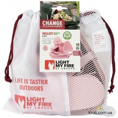 Набор туристической посуды Light My Fire MealKit BIO 8 pcs (LMF 24136) Розовый