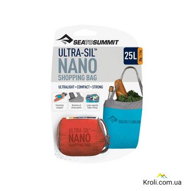 Сумка складна Sea to Summit Ultra-Sil Nano Shopping Bag, Teal, 25 л (STS A15SBTL)