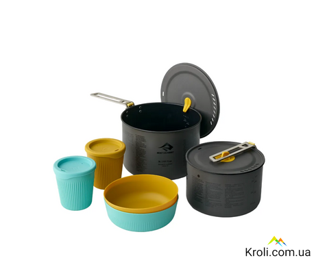 Набір посуду Sea to Summit Frontier UL Two Pot Cook Set, 6 предметів, на 2 особи (STS ACK027031-122103)
