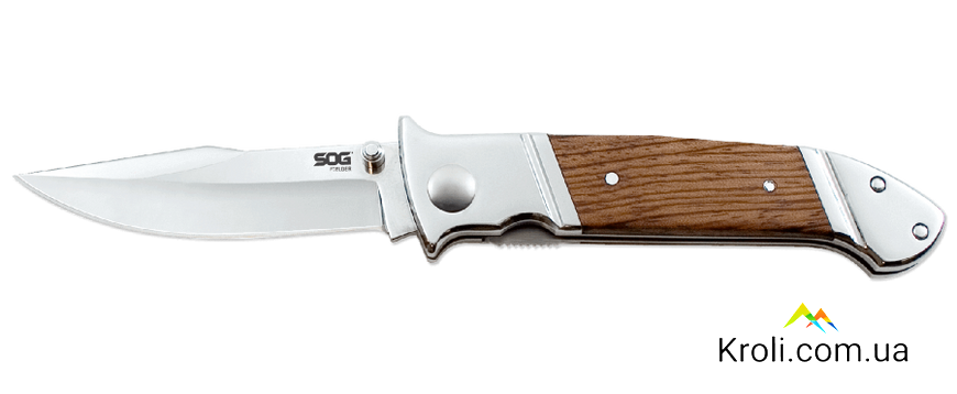 Складной нож SOG Fielder, Wood Handle