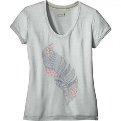 Жіноча футболка SmartWool WM Merino 150 Feather Tee, Pebble Gray, S (SW 17263.083-S)
