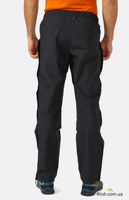 Штаны мужские Rab Downpour Eco Pants FZ, Black, XL, Regular (RB QWG-86.BLK-XLG-RG)