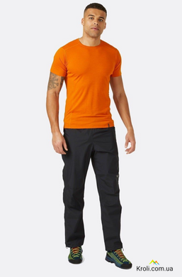 Штаны мужские Rab Downpour Eco Pants FZ, Black, XL, Regular (RB QWG-86.BLK-XLG-RG)