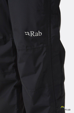 Штаны мужские Rab Downpour Eco Pants FZ, Black, XL, Regular (RB QWG-86.BLK-XLG-RG)