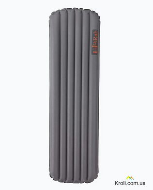 Коврик туристический надувной Rab Stratosphere 5.5, 183x64x8см, Graphene (RB QMA-03-GRH-REG-WDE)