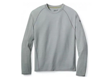 Термофутболка с длинным рукавом мужская Smartwool Men's Merino 150 Baselayer Pattern Long Sleeve, Light Gray, р.S (SW 14051.039-S)