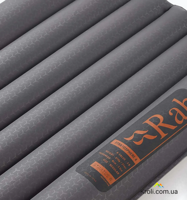 Коврик туристический надувной Rab Stratosphere 5.5, 183x64x8см, Graphene (RB QMA-03-GRH-REG-WDE)