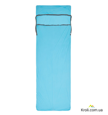 Вкладиш в спальник Sea to Summit Breeze Sleeping Bag Liner, Rectangular w/ Pillow Sleeve, Blue Atoll (STS ASL031081-250207)