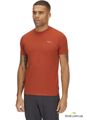 Футболка чоловіча Rab Basecamp 3 Peaks Tee, Red Clay, M (RB QCC-05-RCY-MED)