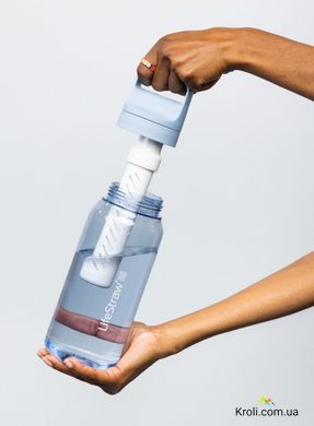 Бутылка-фильтр для воды LifeStraw Go Filter Bottle, 1 л, Icelandic Blue (LSW LGV41LBLWW)