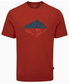 Футболка чоловіча Rab Crimp Reflection Tee, Tuscan Red, L (RB QBL-72-TRD-LRG)