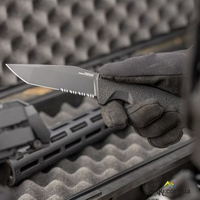 Ніж SOG Trident FX, Blackout/Partailly Serrated (SOG 17-12-02-57)