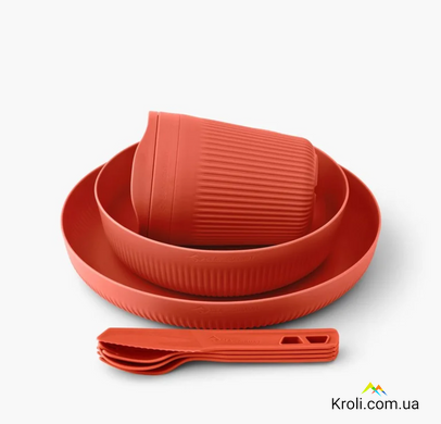 Набор посуды Sea to Summit Passage Dinnerware Set, 1P, 7 Piece, Spicy Orange (STS ACK037051-120820)
