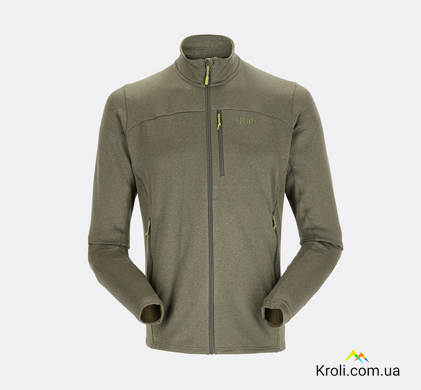Кофта чоловіча флісова Rab Graviton Jacket, Army, M (RB QFF-57-ARM-MED)