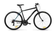 Велосипед міської BH Renegade 2018 Matt Black / Blue, р.M (BH TS508.52N-M)