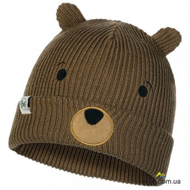 Шапка зимняя теплая Buff Kids Knitted Hat Funn Bear Fossil (BU 120867.311.10.00)