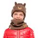 Шапка зимняя теплая Buff Kids Knitted Hat Funn Bear Fossil (BU 120867.311.10.00)