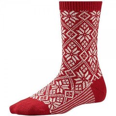 Шкарпетки жіночі Smartwool Traditional Snowflake Crimson, р.M (SW SW524.151-M)