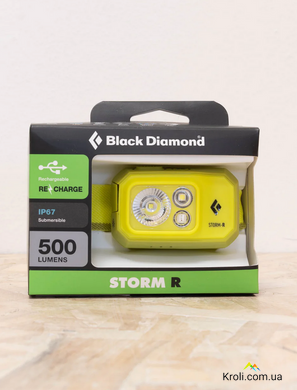 Фонарь налобный Black Diamond Storm, 500-R люмен, Optical Yellow (BD 6206757021ALL1)