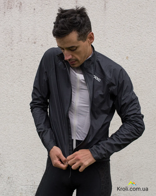 Велокуртка мембранна чоловіча POC Haven rain jacket, Uranium Black, XS (PC 580121002XSM1)