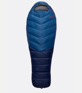 Спальний мішок Rab Ascent 500 Regular, (-5&deg;C), 185 см - Right Zip, Graphene (RB QSD-27-INK-REG-RZ)